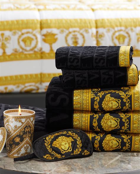 on sale versace towels|bathroom decor with versace.